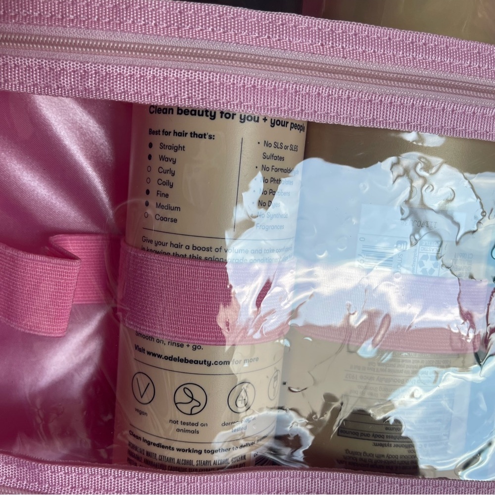 POPPIN10 (50 Available) DISCOUNT) Pink Cosmetic Bag Hanging Toiletry Makeup Bag - Picture 4 of 11
